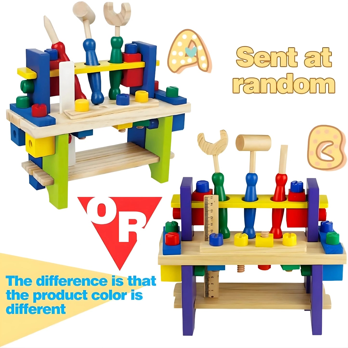 Wooden Kids Tool Bench Set
