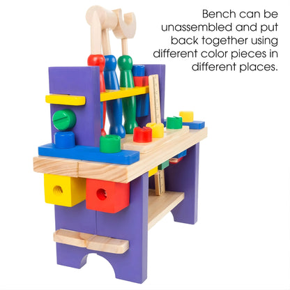 Wooden Kids Tool Bench Set