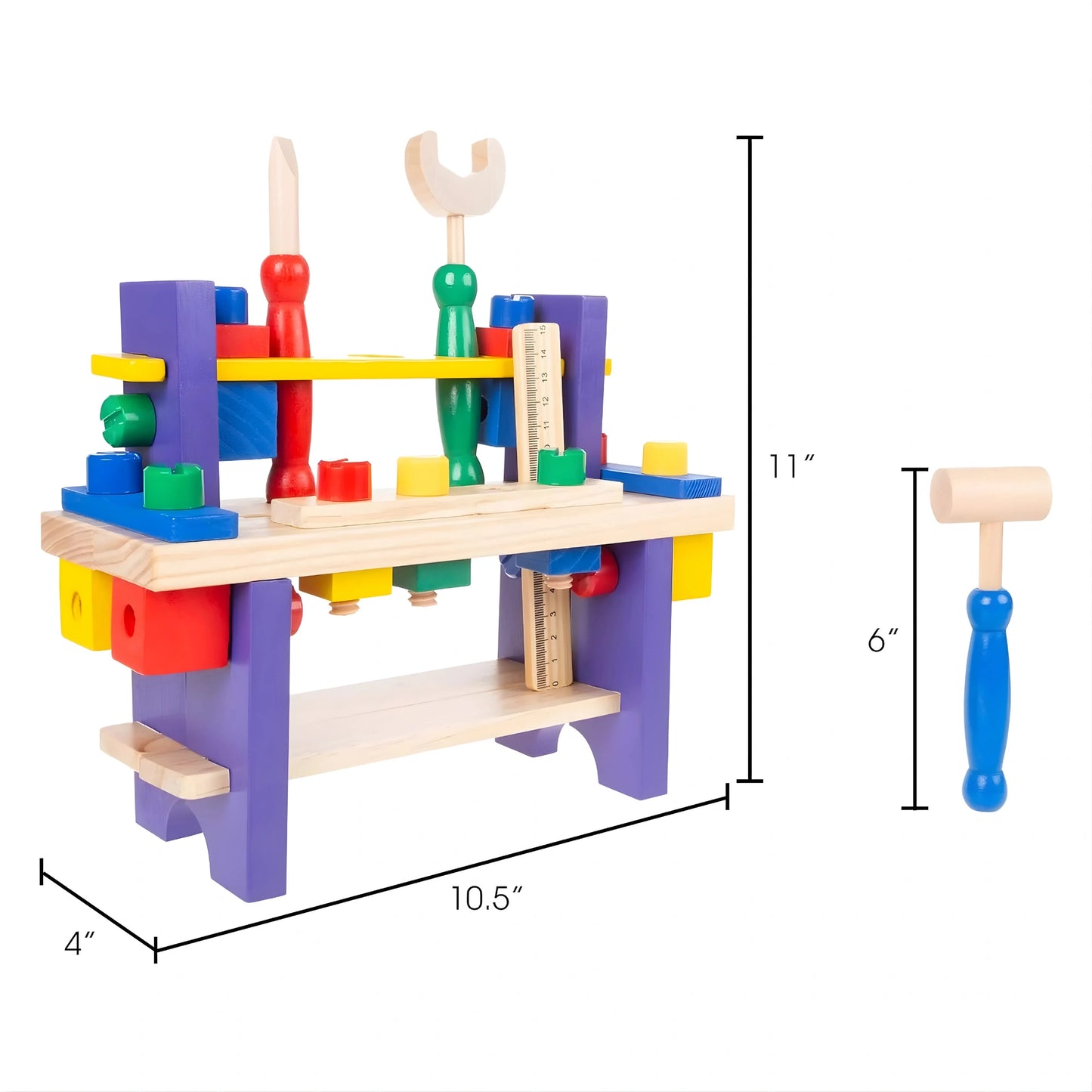 Wooden Kids Tool Bench Set