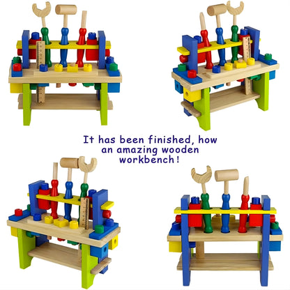 Wooden Kids Tool Bench Set