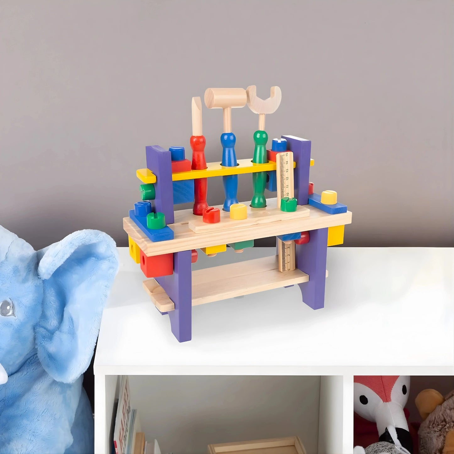 Wooden Kids Tool Bench Set