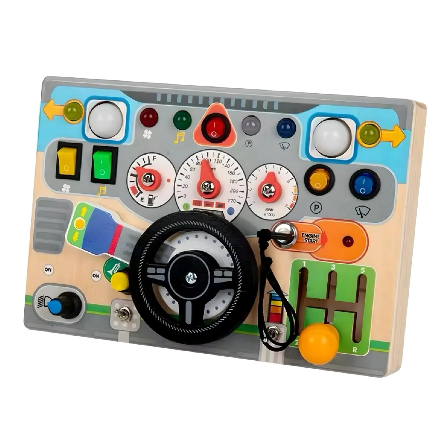 Wooden Car Busy Board