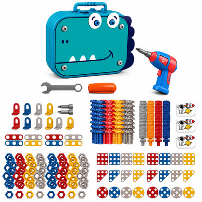 Dinosaur Electric Drill Construction Toy Set
