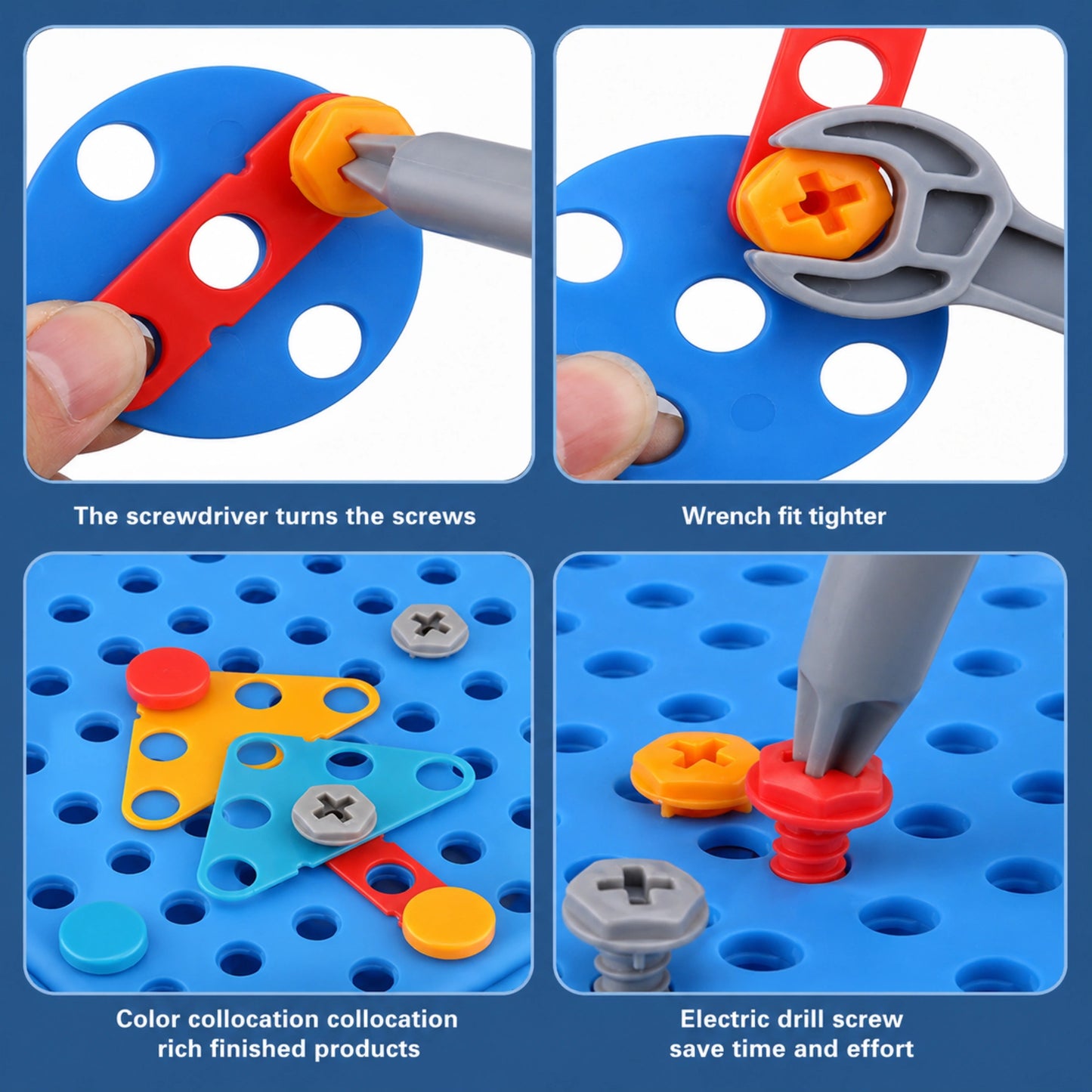 Dinosaur Electric Drill Construction Toy Set