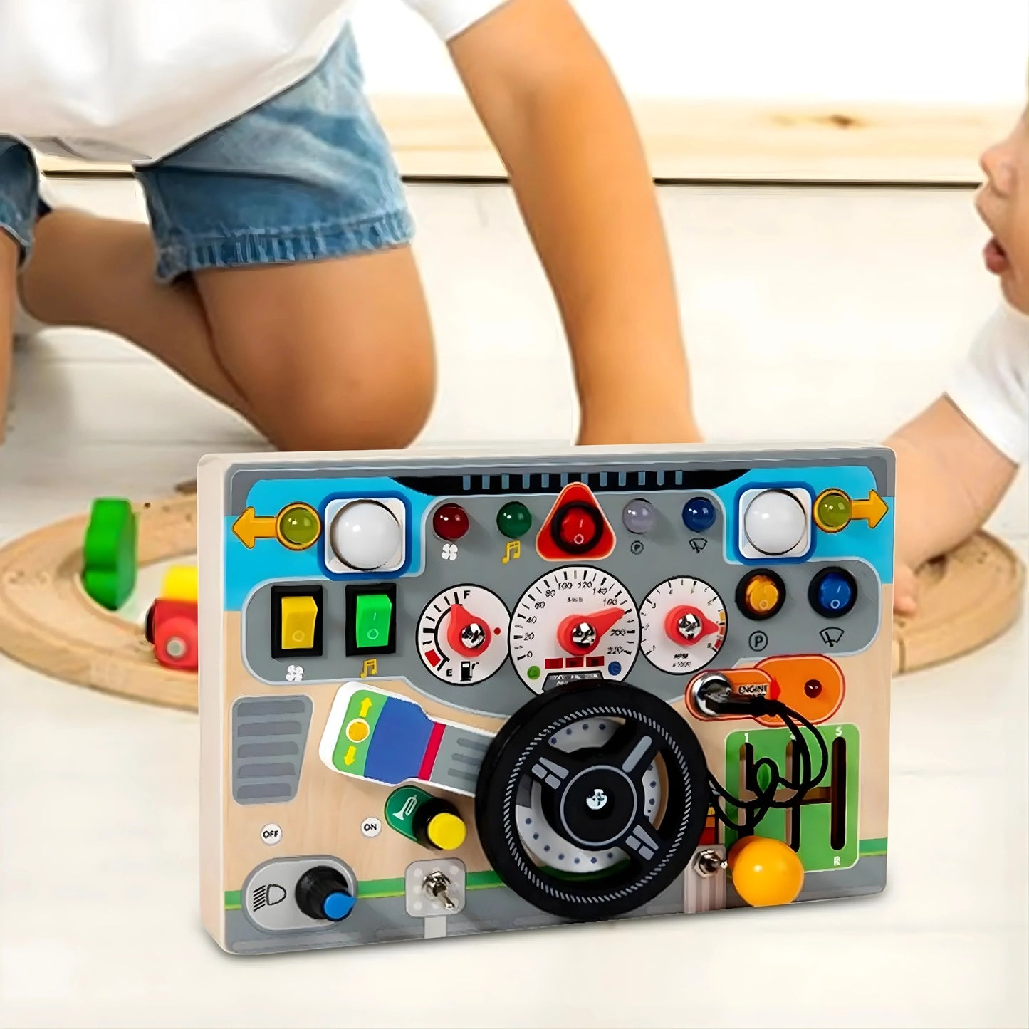 Wooden Car Busy Board