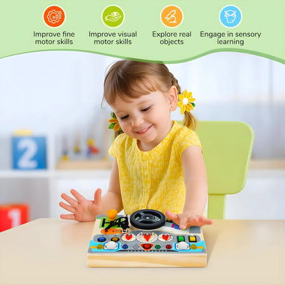 Wooden Car Busy Board