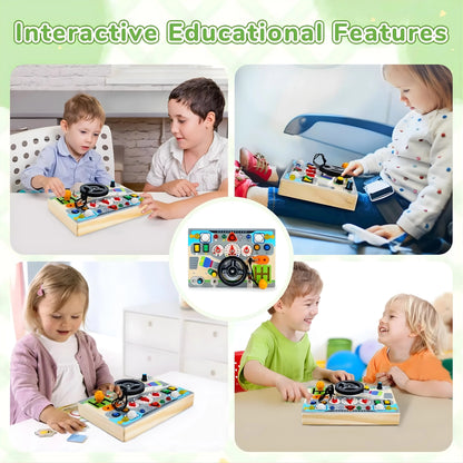 Wooden Car Busy Board