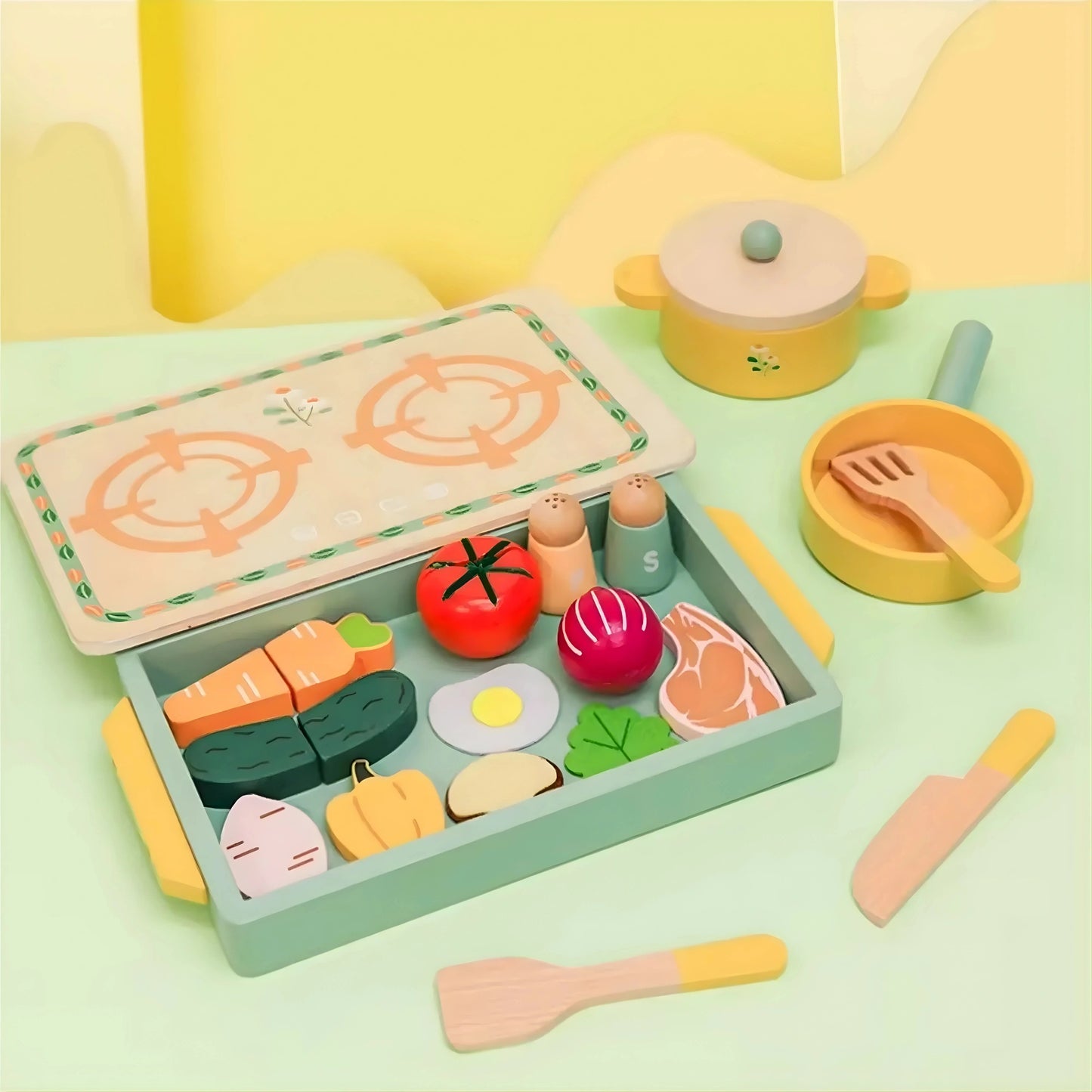 Wooden Kitchen Set Toy