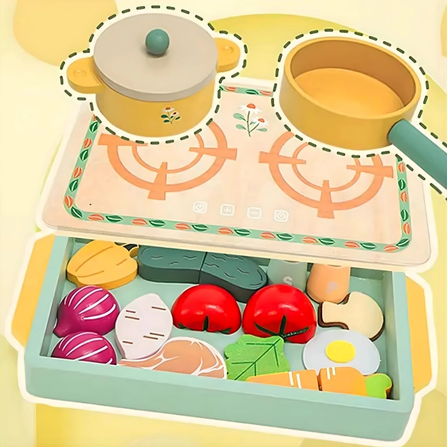 Wooden Kitchen Set Toy