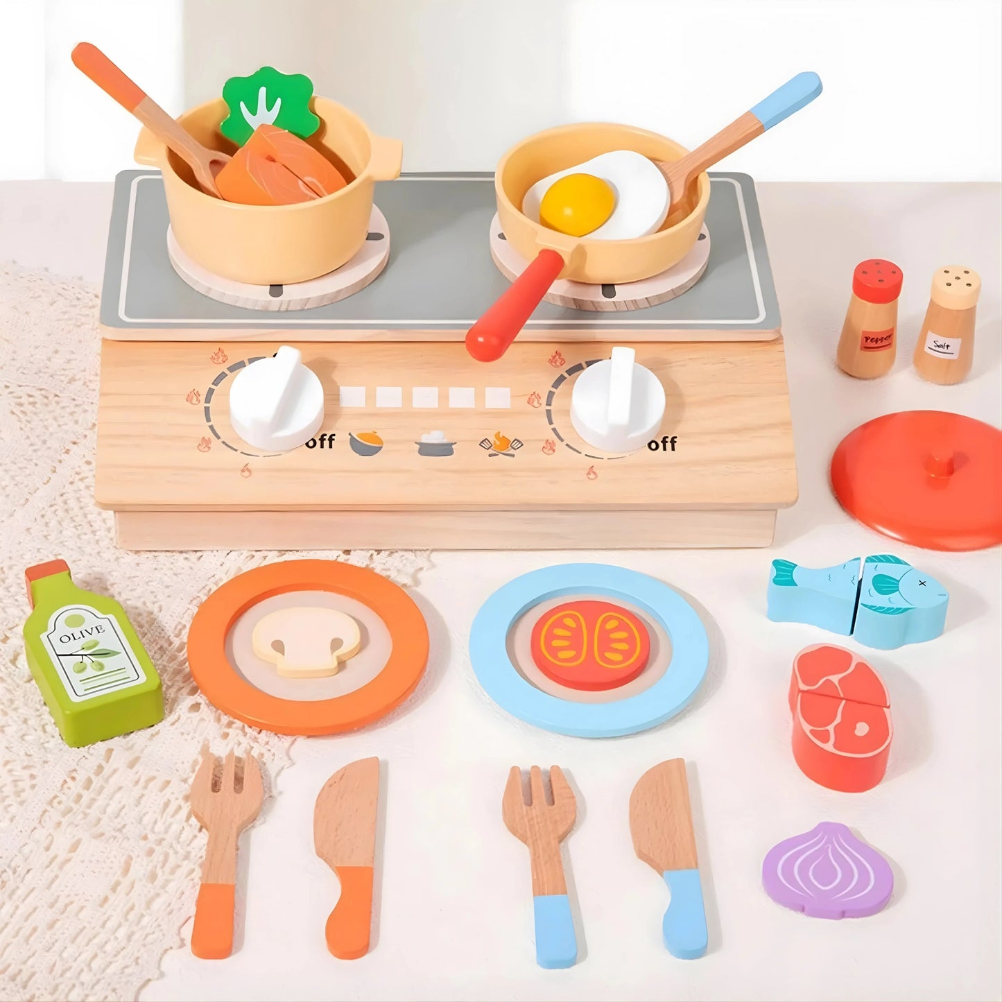 Wooden Kitchen Set Toy
