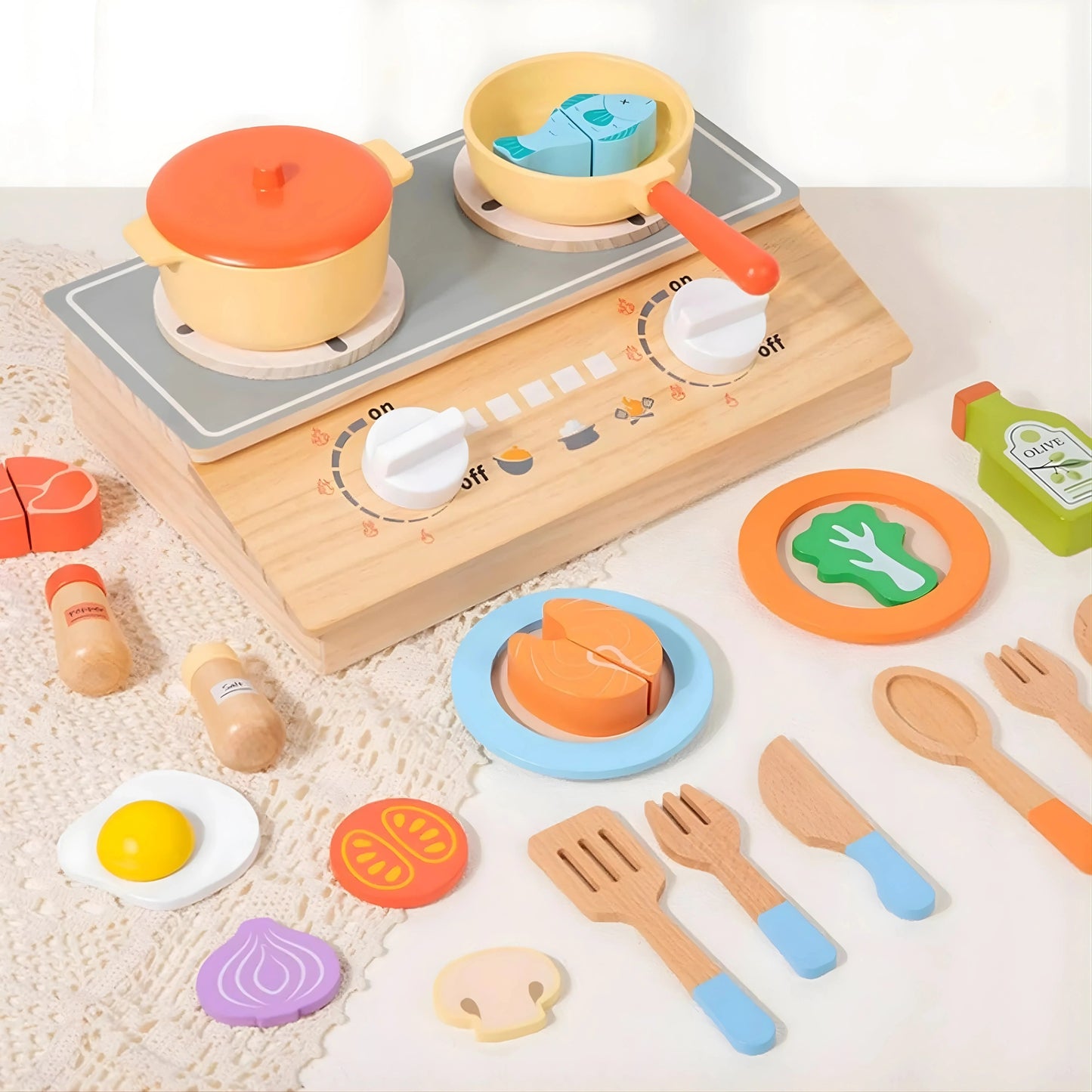 Wooden Kitchen Set Toy