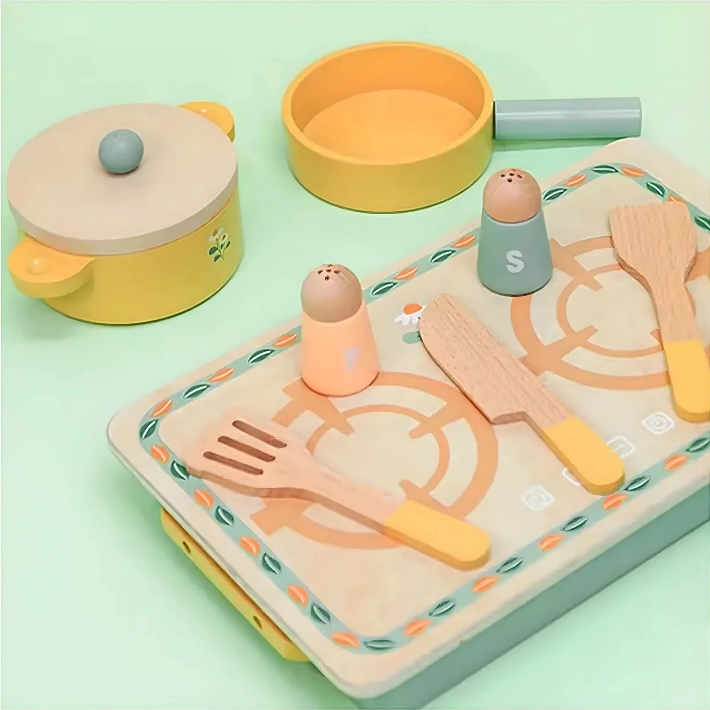 Wooden Kitchen Set Toy