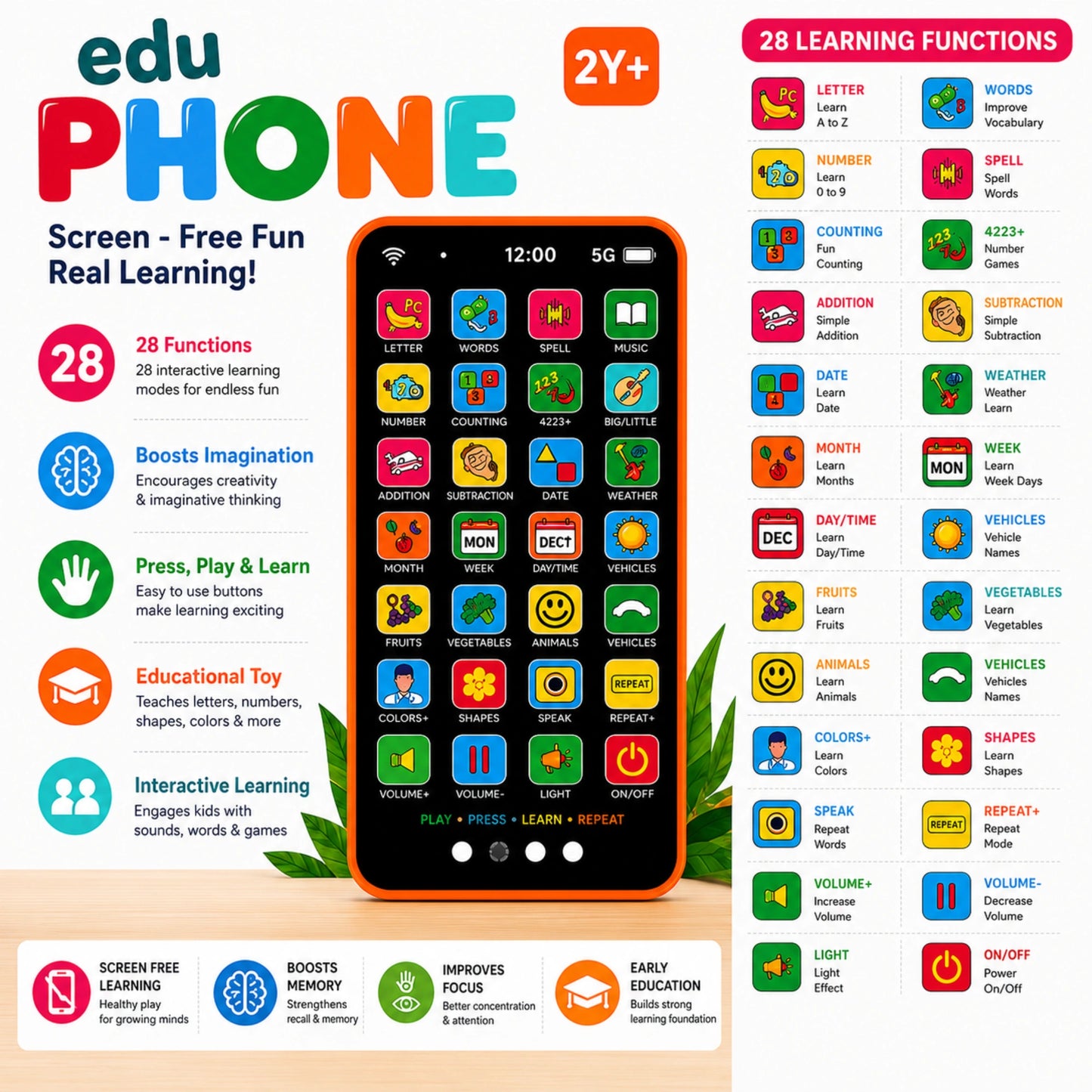 Edu Phone™ Hindi & English Learning Phone