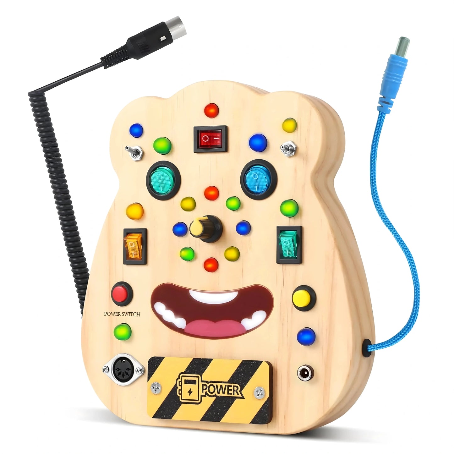 Wooden LED Busy Board for Toddlers