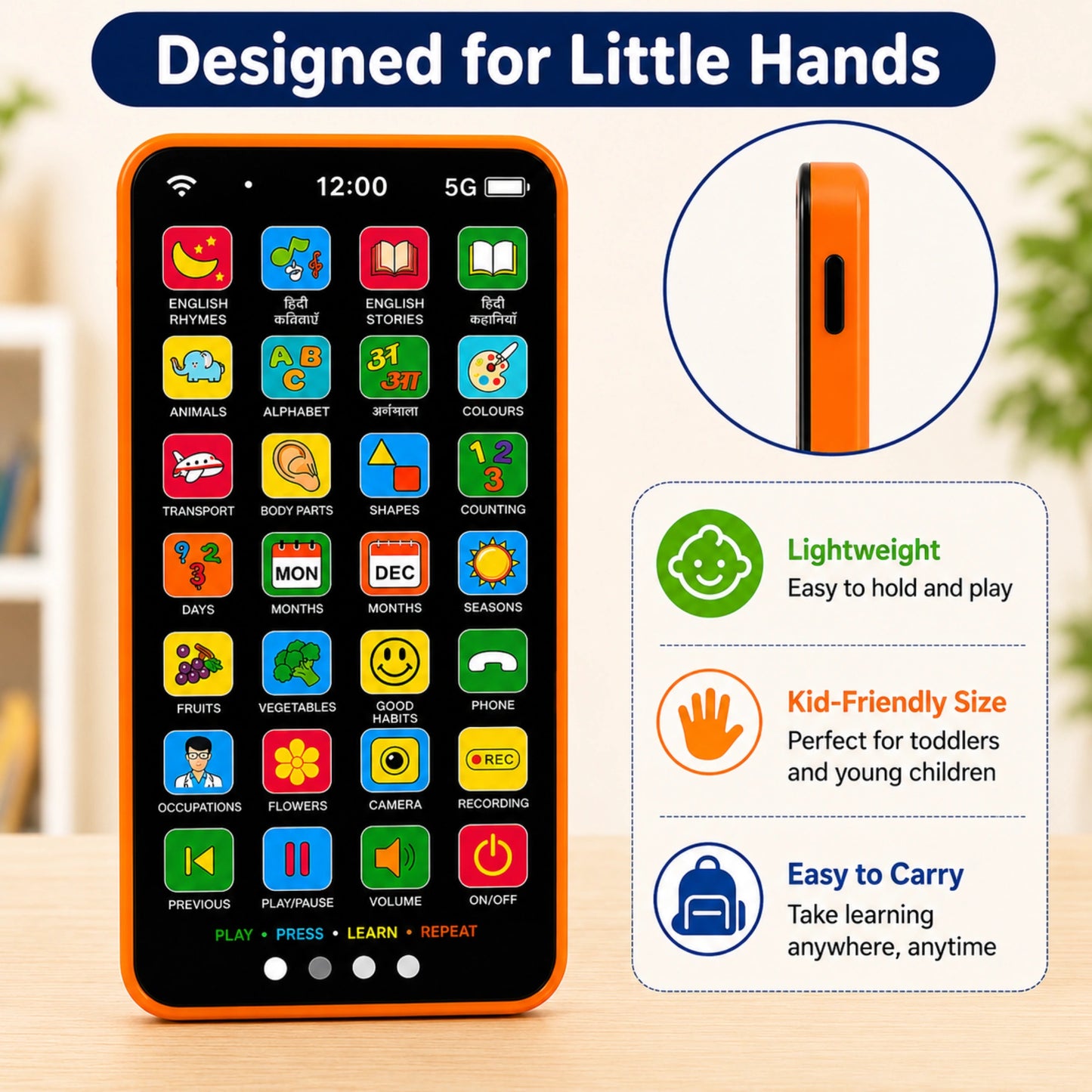 Edu Phone™ Hindi & English Learning Phone