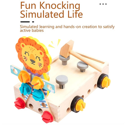 Wooden Nut & Bolt Construction Toy