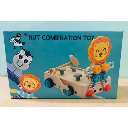 Wooden Nut & Bolt Construction Toy