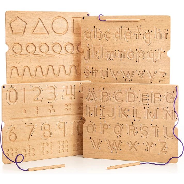 Number & Letter Tracing Boards for Kids Ages 3-5 – Kids Clap.in