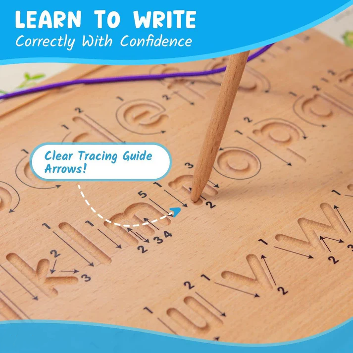 Number & Letter Tracing Boards for Kids Ages 3-5