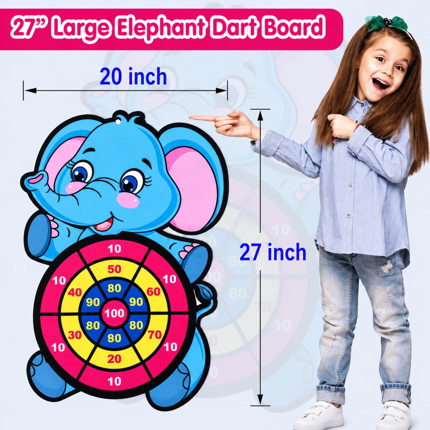 Elephant Sticky Dart Board Game