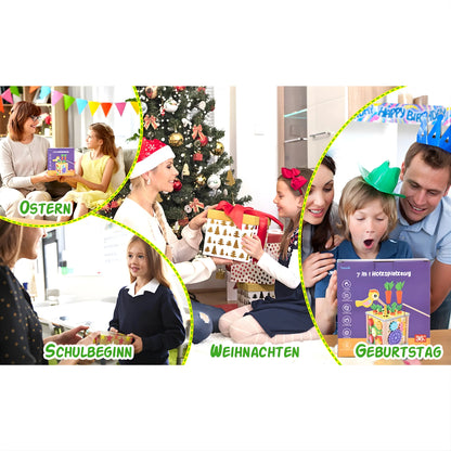 7-in-1 Wooden Activity Cube Toy