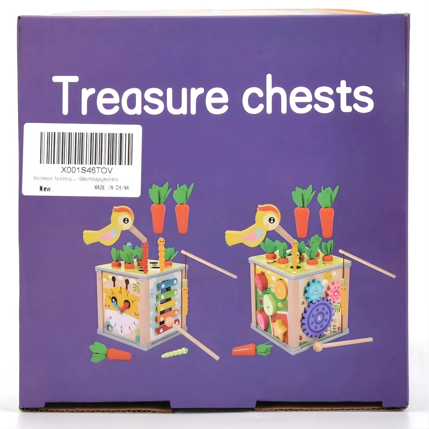 7-in-1 Wooden Activity Cube Toy