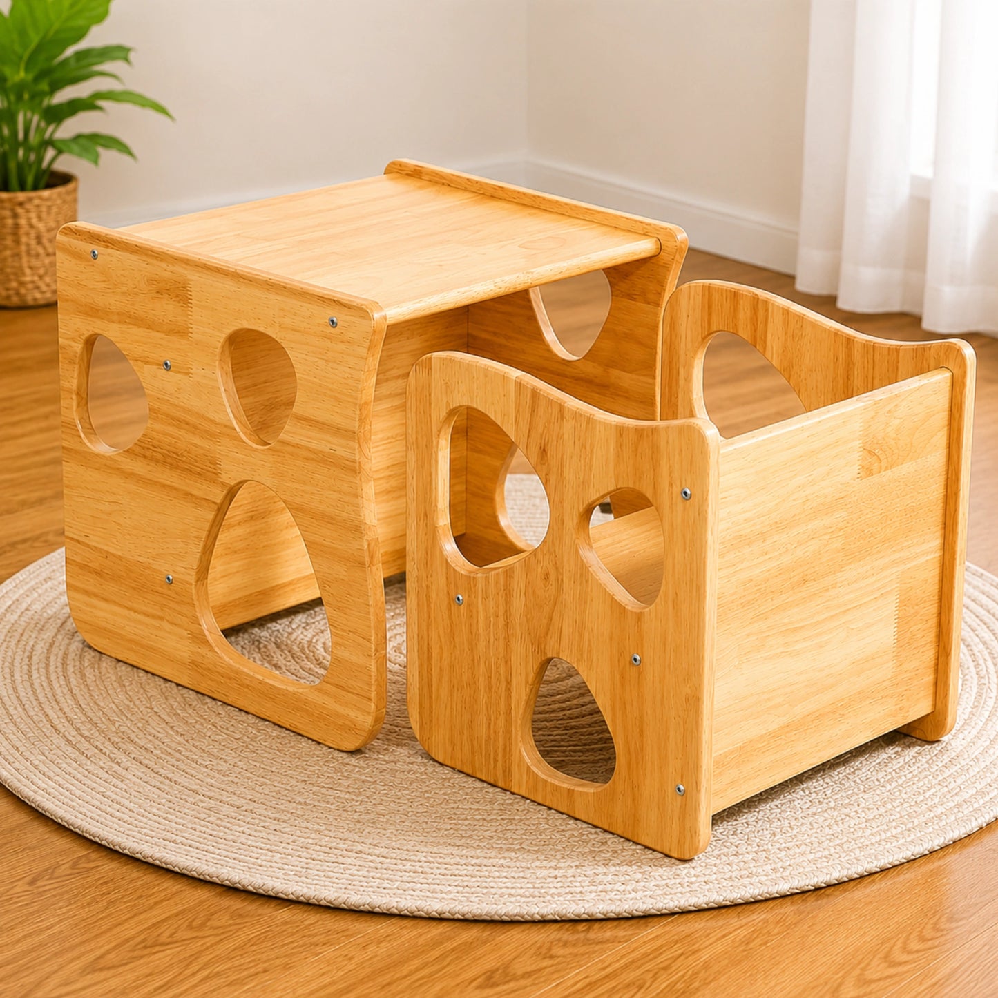 Montessori Wooden Table & Chair Set
