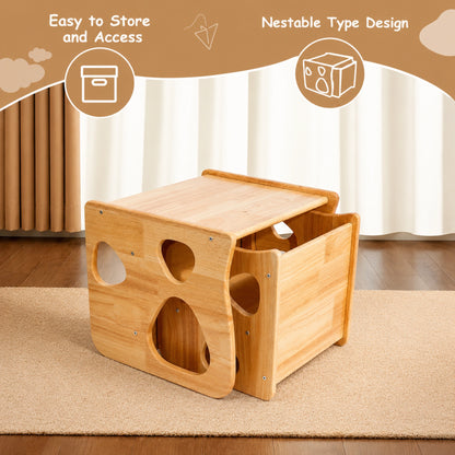 Montessori Wooden Table & Chair Set