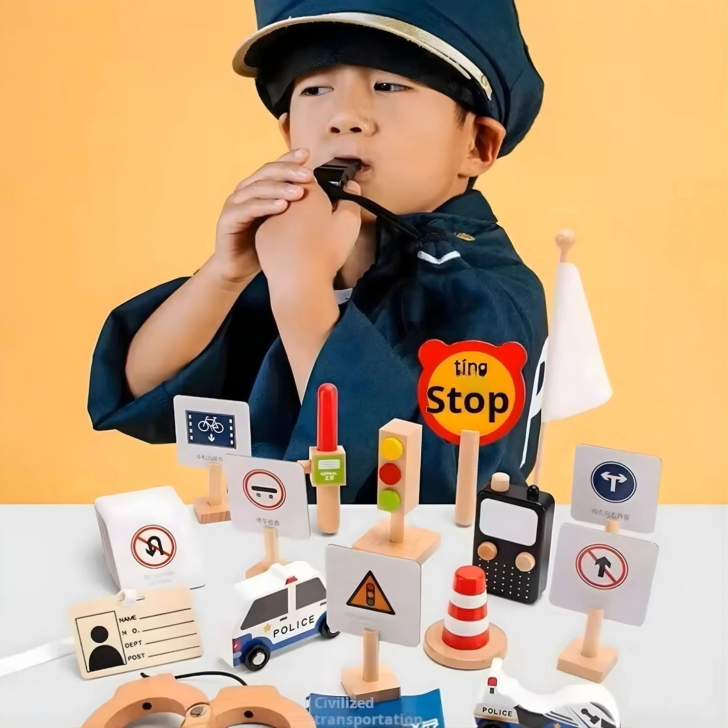 Traffic Police Role Play Toy Set