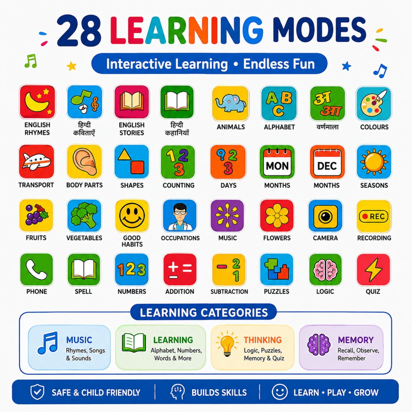 Edu Phone™ Hindi & English Learning Phone