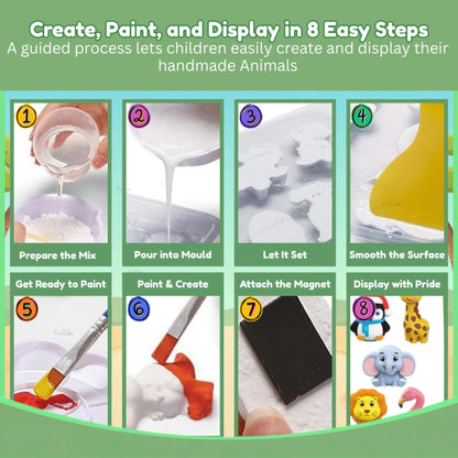 Animal Mould & Paint DIY Craft Kit for Kids