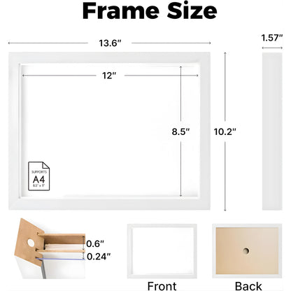 Art Frame A4 – Magnetic Front Opening Artwork Display Frame