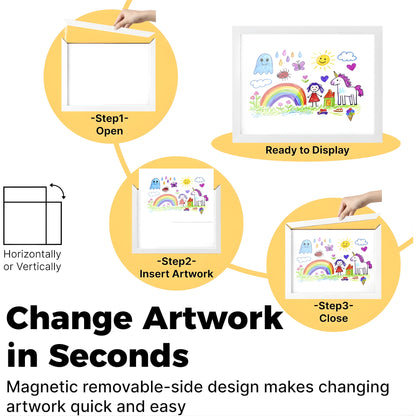 Art Frame A4 – Magnetic Front Opening Artwork Display Frame