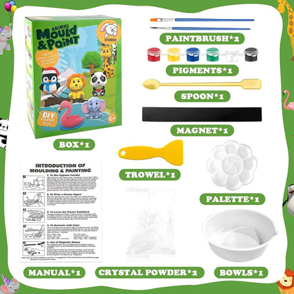 Animal Mould & Paint DIY Craft Kit for Kids