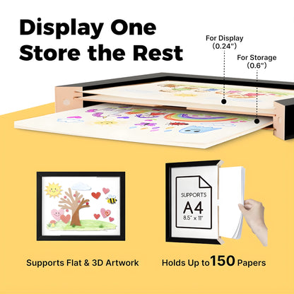 Art Frame A4 – Magnetic Front Opening Artwork Display Frame
