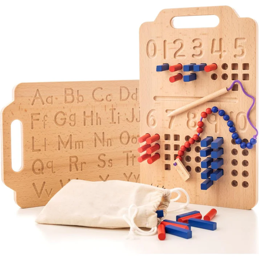 Counting Peg Board - Number & Letter Tracing Board