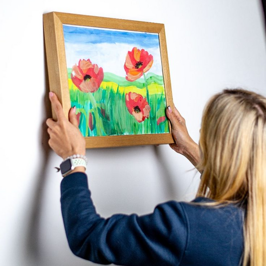 A3 Kids Art Display Frame with Storage