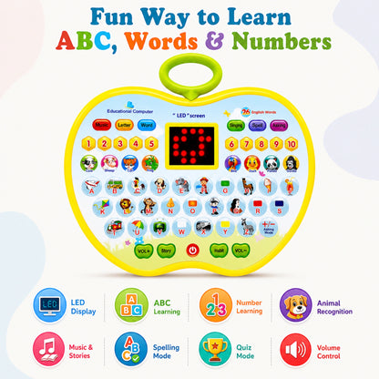 Apple Shaped Educational Learning Pad