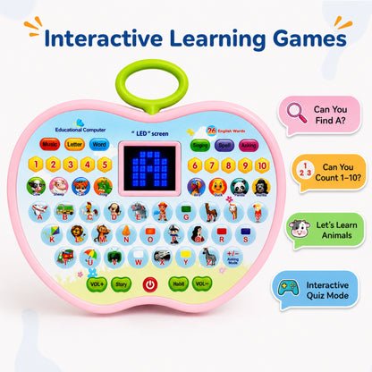 Apple Shaped Educational Learning Pad