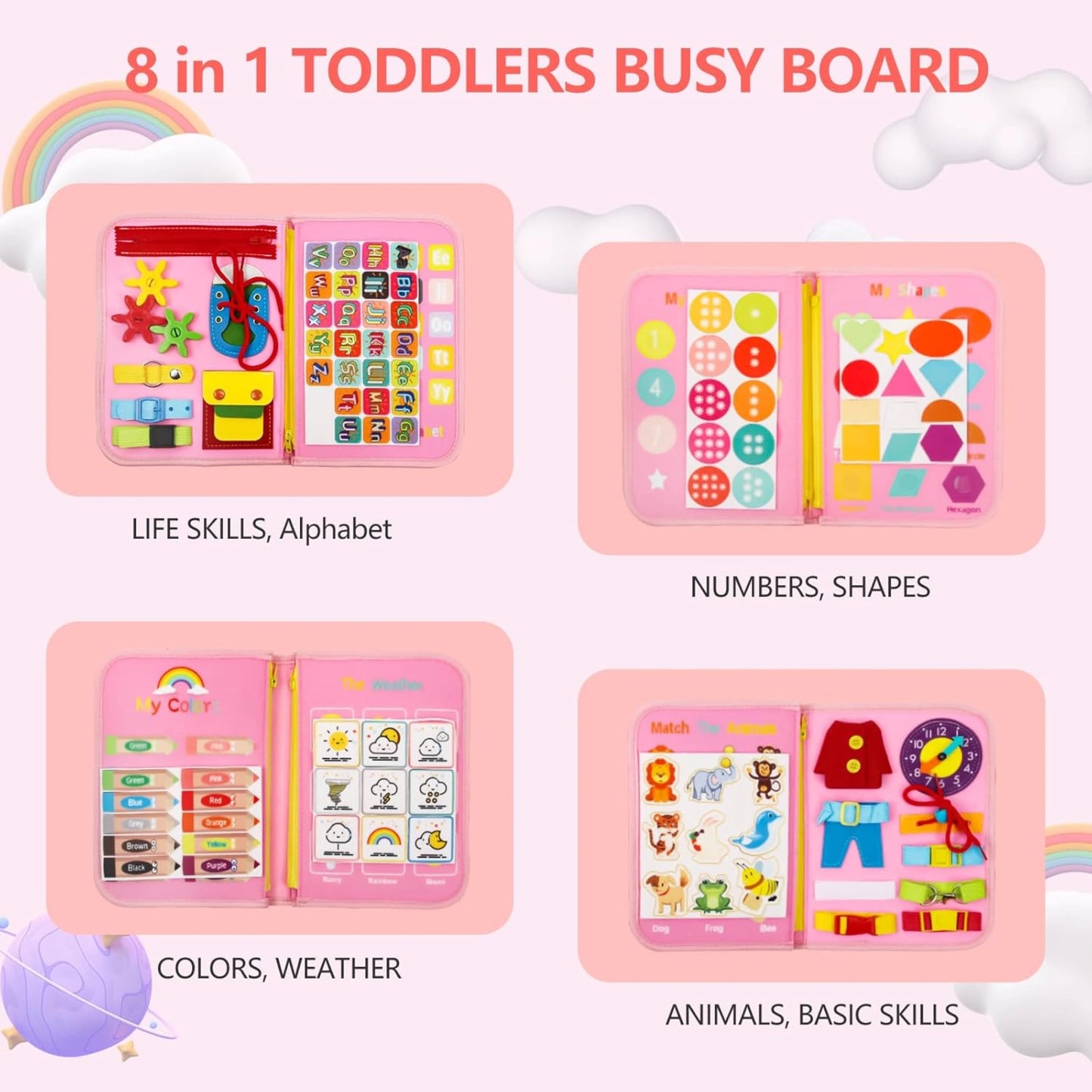 Busy Board Sensory Book