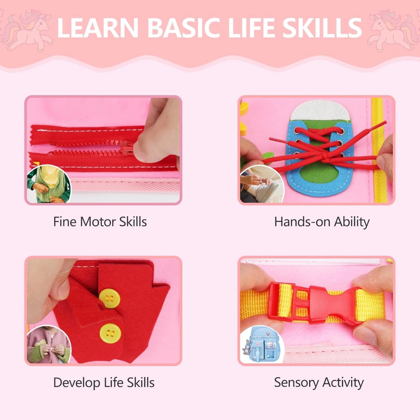 Busy Board Sensory Book