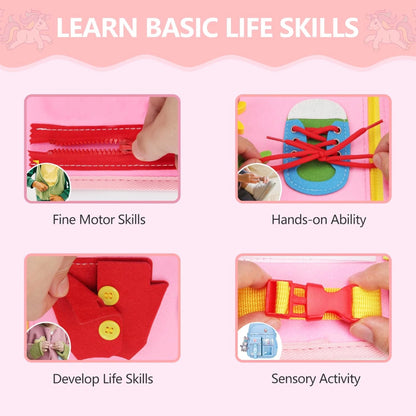 Busy Board Sensory Book