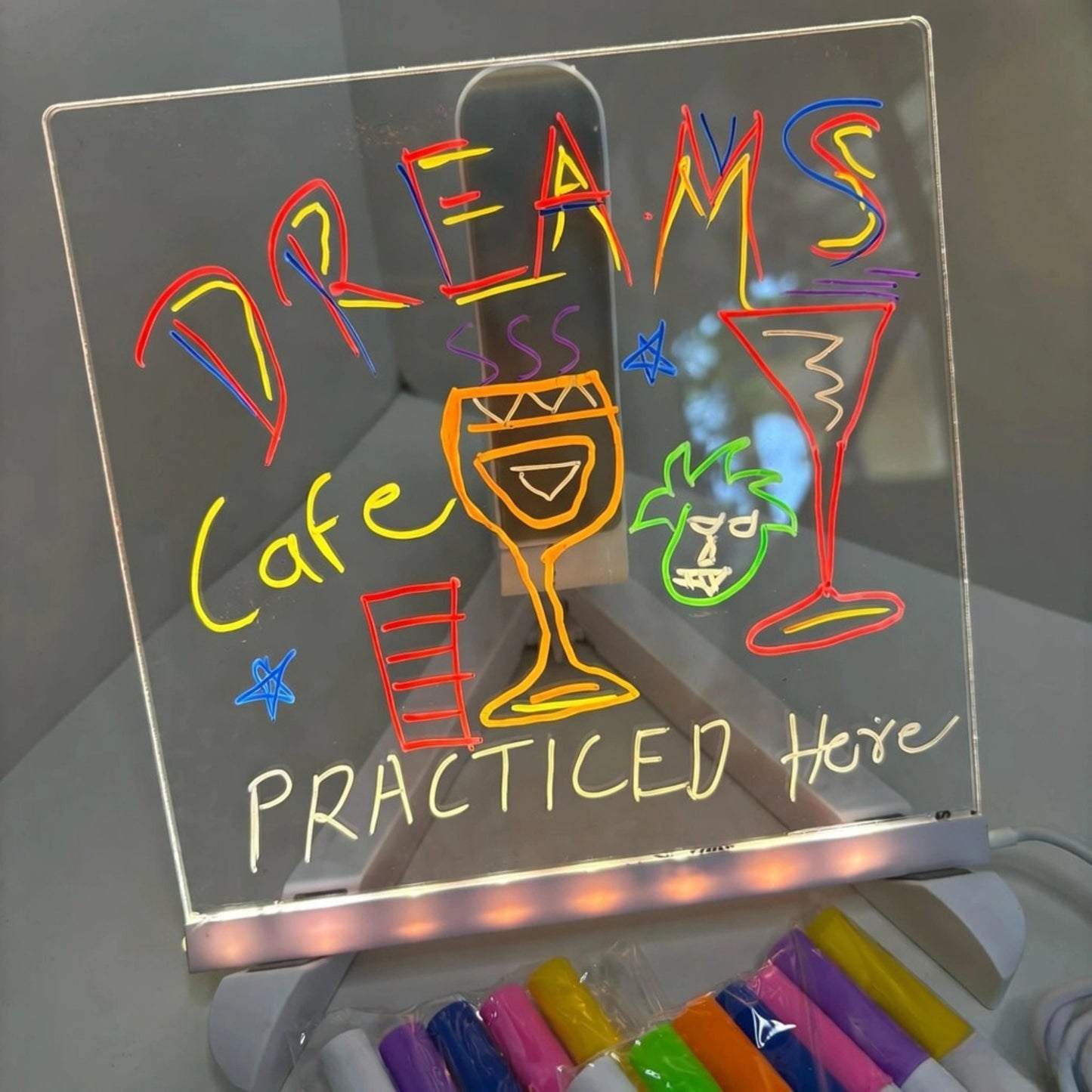 DIY Acrylic LED Writing Lamp