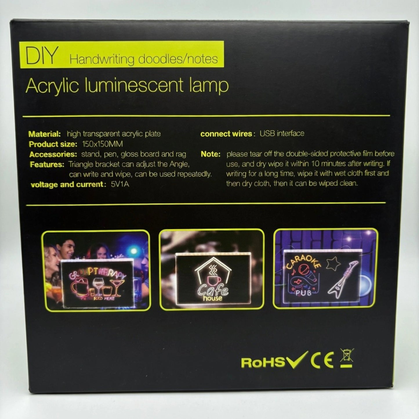 DIY Acrylic LED Writing Lamp