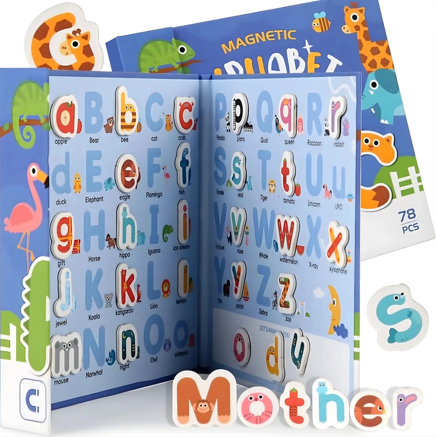Magnetic Alphabet Letters Book