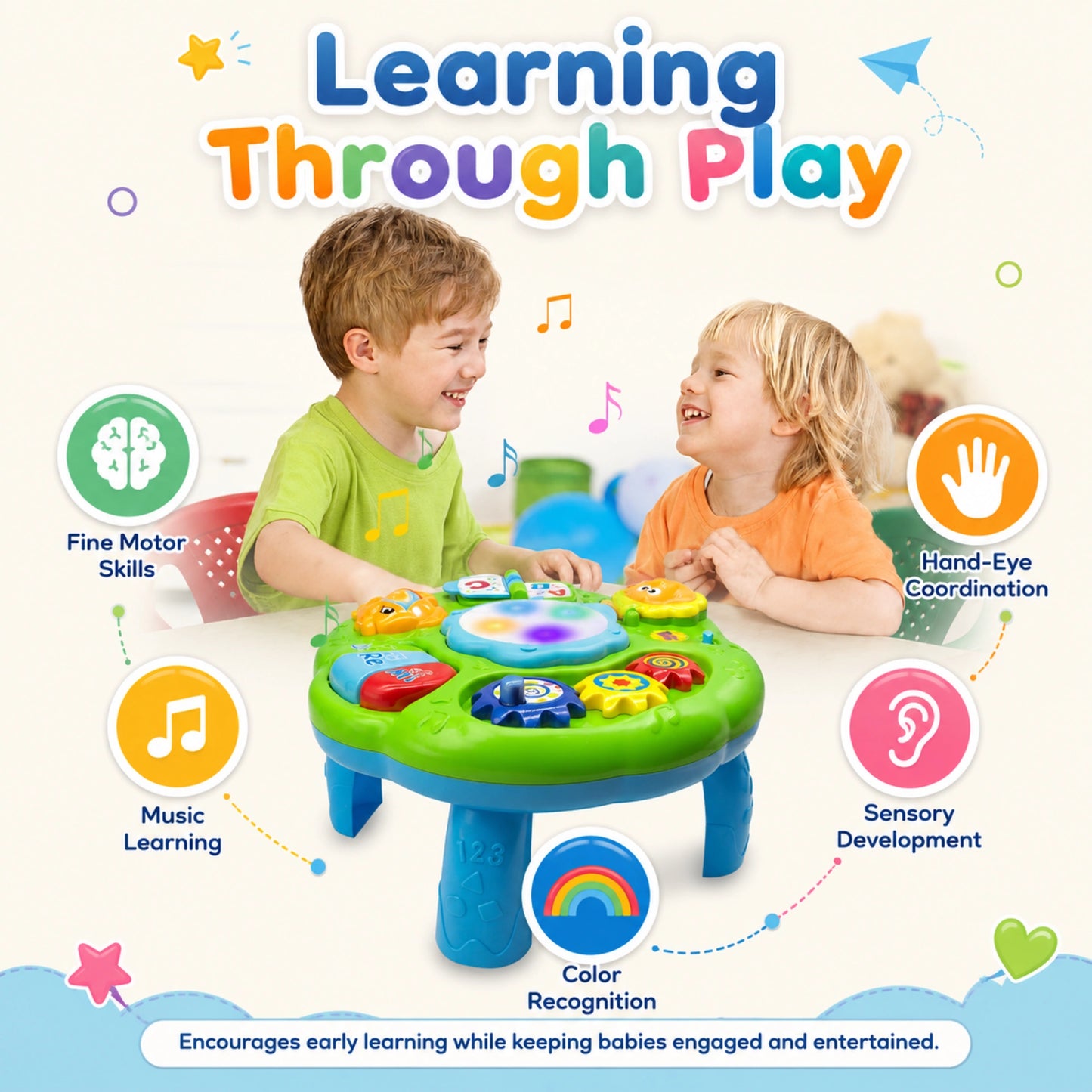 Multi-Activity Musical Learning Table