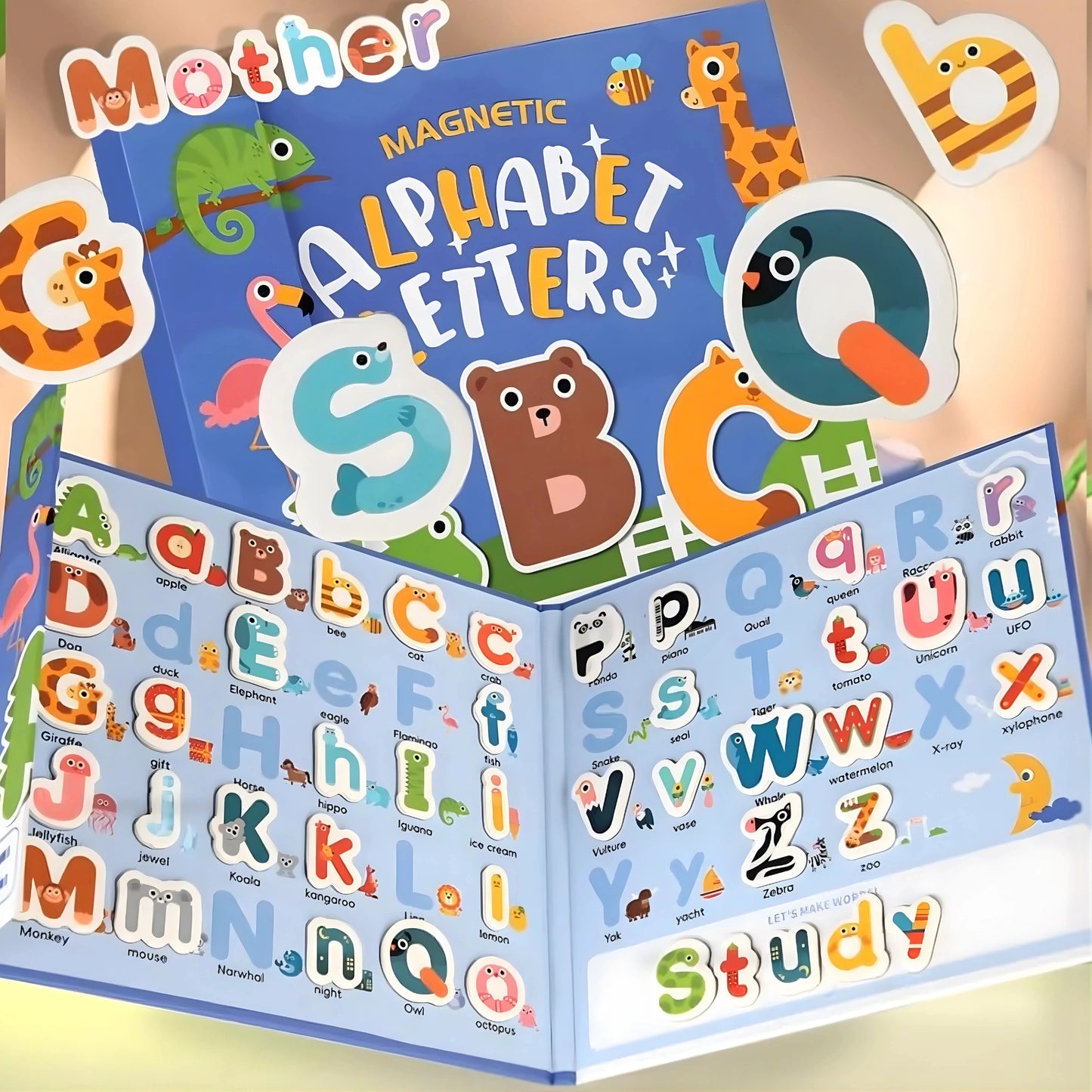 Magnetic Alphabet Letters Book