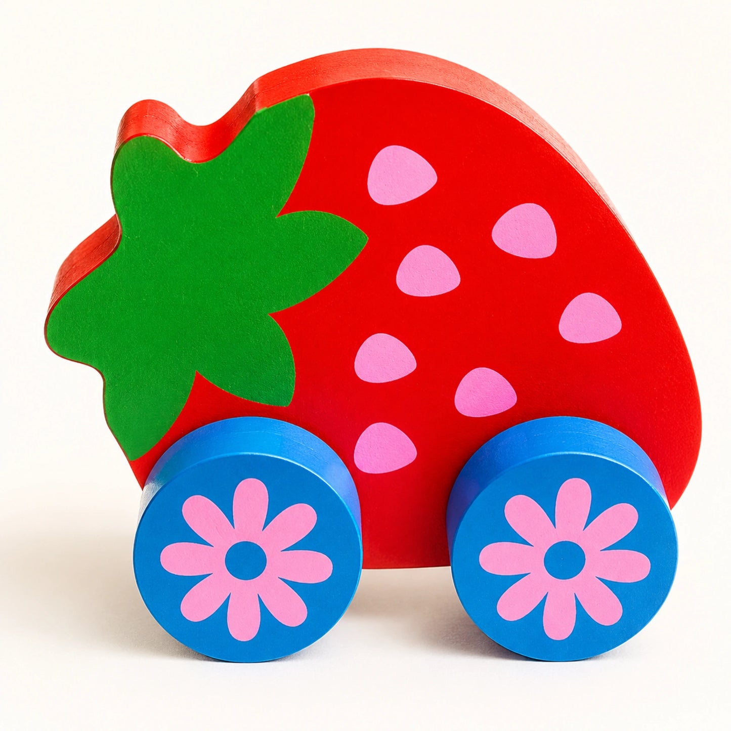 Wooden Fruit Cars Toy Set