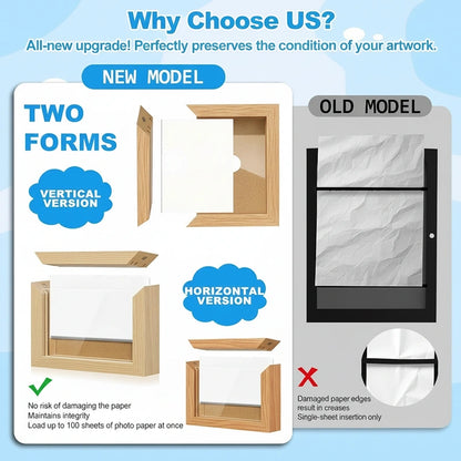 Kids Artwork Display & Storage Frame - A3