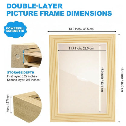 Kids Artwork Display & Storage Frame - A3